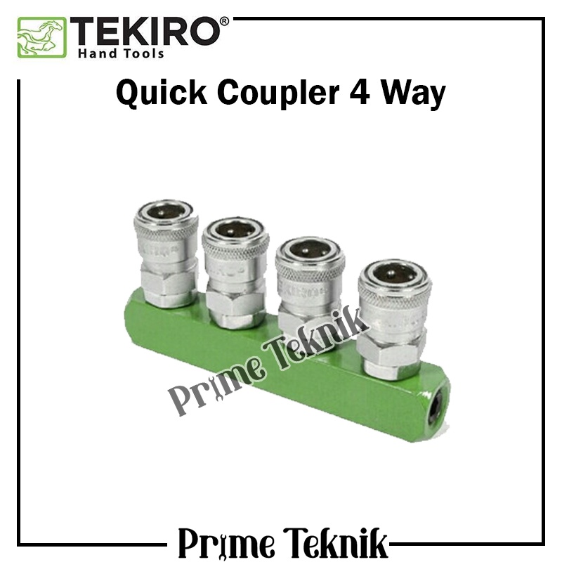 Quick Coupler Cabang 4 TEKIRO 4 Way Nepel Selang Angin