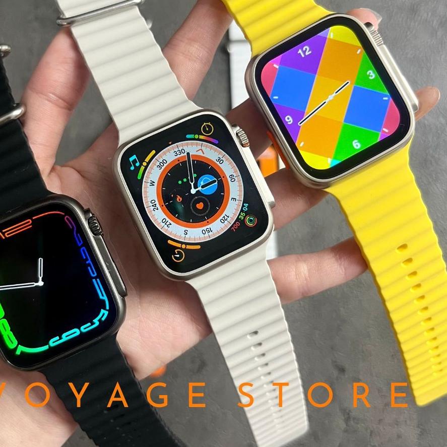 COD⭐️[BISA PAKAI FOTO] Ada Bahasa Smartwatch ORIGINAL ULTRA 8 PRO Telefon Bluetooth media sosial Jam