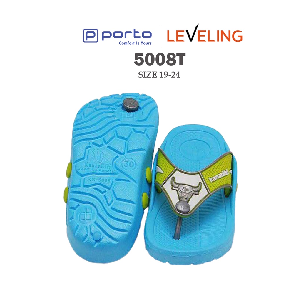 5008T - Porto Leveling Cuci Gudang Sandal Jepit Anak Laki-Laki Sandal Karet Tali Nyaman Tidak Licin