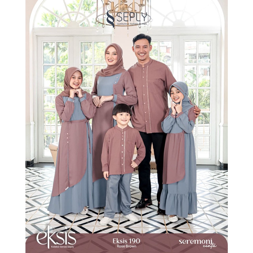 EKSIS 190 ROSE BROWN SEPLY  GAMIS MEYRA 125/SELIA 113 & SEPLY KOKO KASEO 158/KLIKO 113 TERBARU
