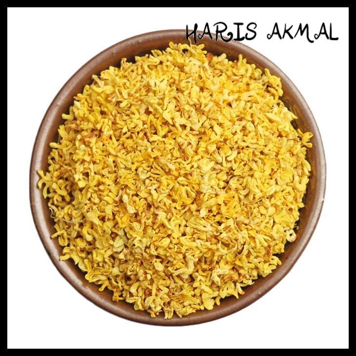 

TEH BUNGA OSMANTHUS / PREMIUM GRADE DRIED OSMANTHUS FLOWER TEA 50GR TERBUTI MANJUR