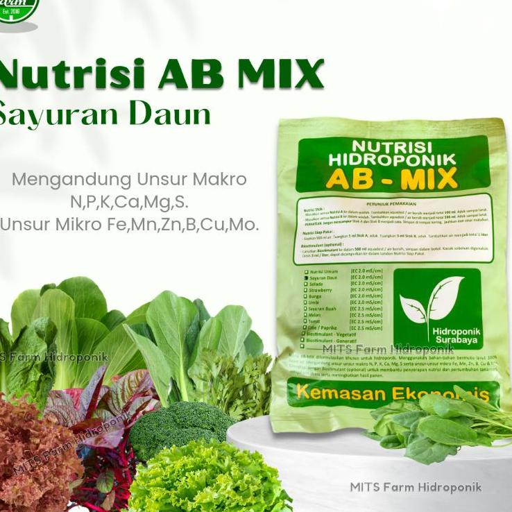 Terbaru Pupuk AB Mix Sayuran Daun - Nutrisi AB MIX Hidroponik