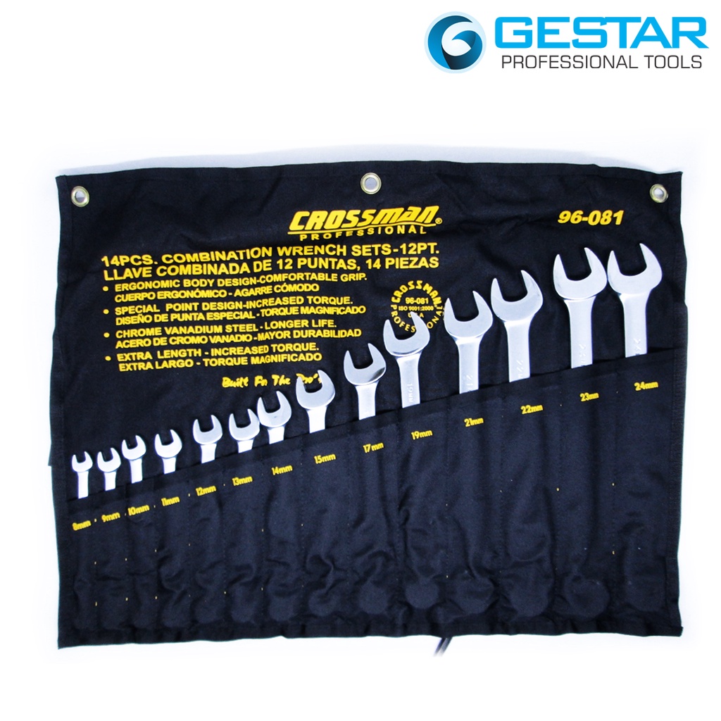 GESTAR/CROSSMAN-Tool Set 14 Pc Combination Wrench Set Metric 396-081