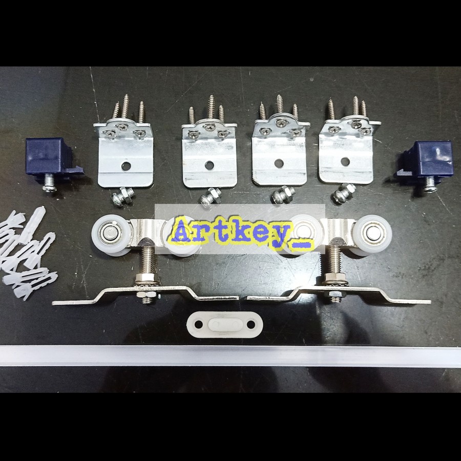 REL PINTU SLIDING/GESER GALVANIS/BESI TEBAL PANJANG 1.8 METER J3