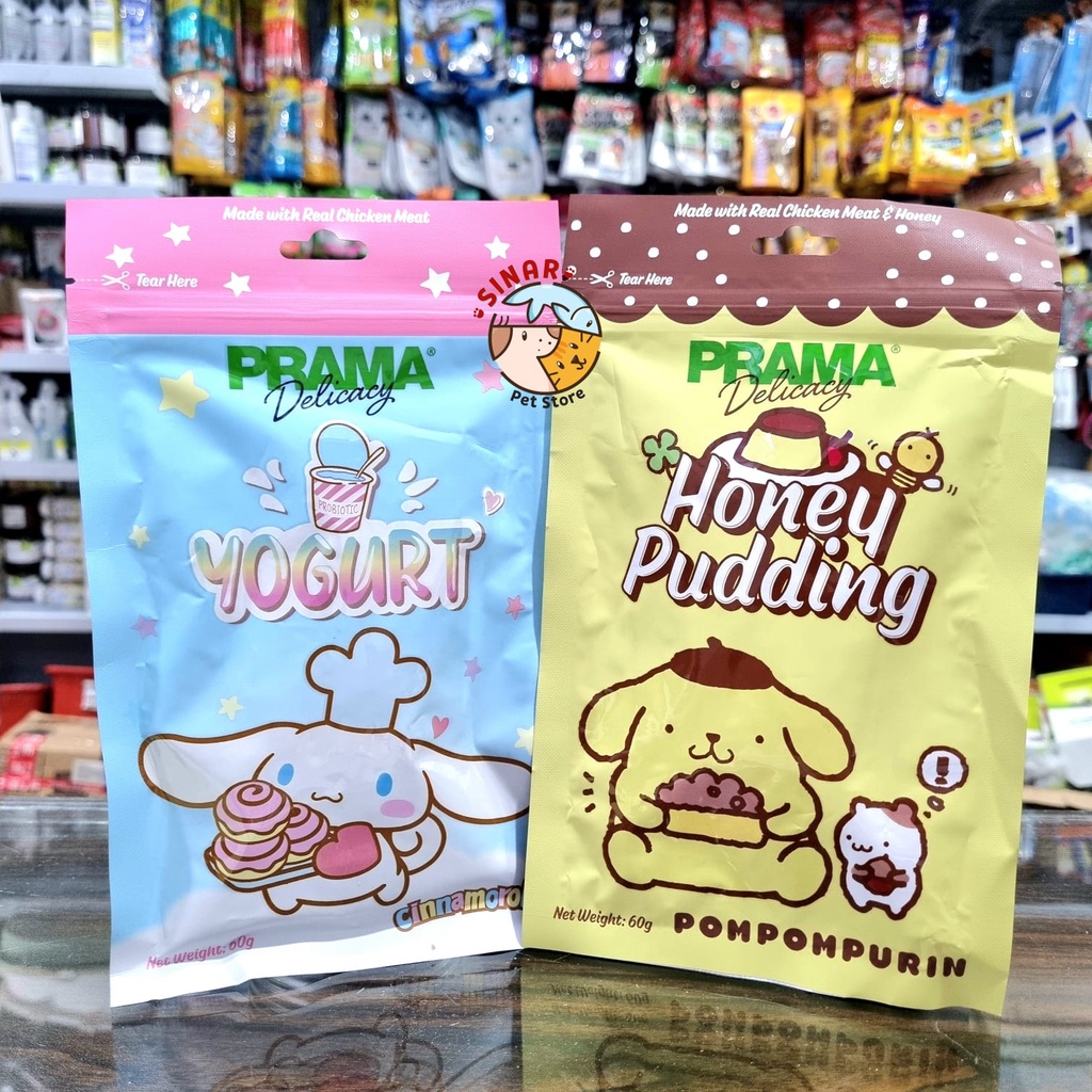 Prama Dog Snack 60GR Yogurt / Honey Pudding Cemilan Anjing Jajanan