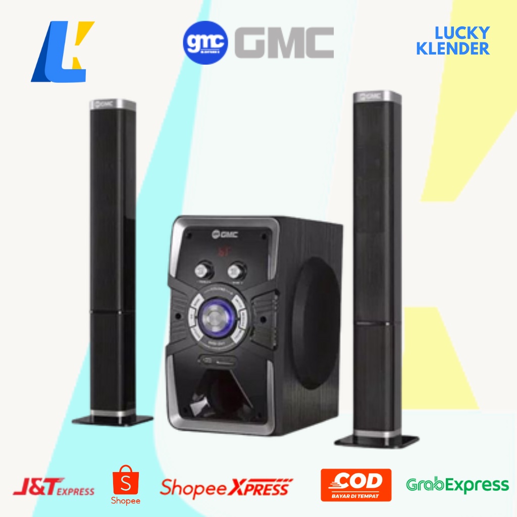 Speaker Gmc 885U Bluetooth Sound Bar Aktif Multimedia 2in1 60Watt