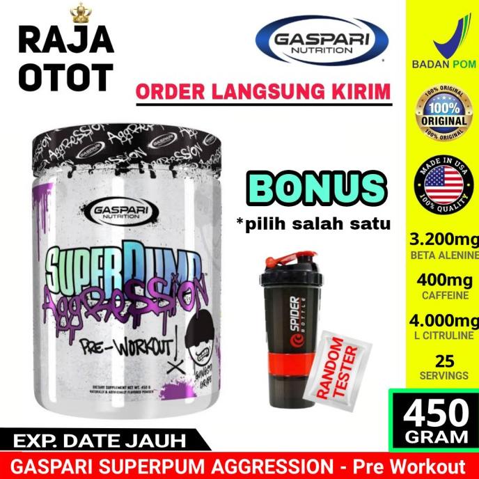 Gaspari Superpump 25 serv Superpump Gaspari Super Pump 450 gram PWO