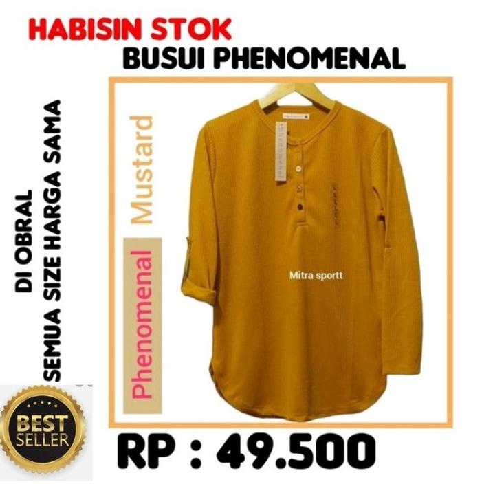 Termurah mitra sportt ( akun asli ) ..kaos phenomenal busui dewasa lengan panjang / lengan ada kanci
