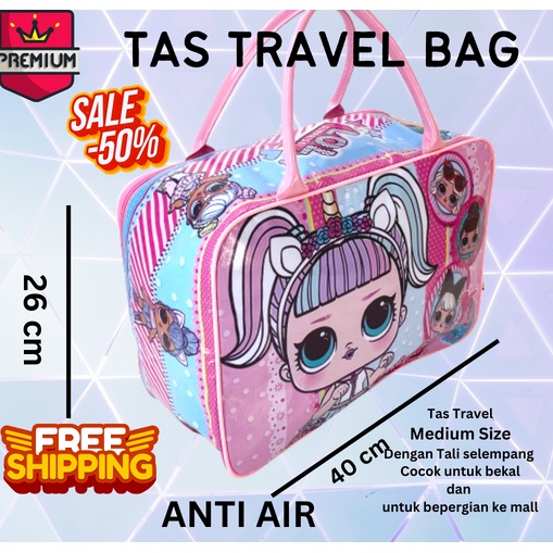 COD ~ BIG SIZE JUAL RUGI Tas Travel TC Koper Bag Anak Ukuran Besar Anti Air JUMBO (PILIH MOTIF) transformer doraemon lol little pony avenger tobot BTS