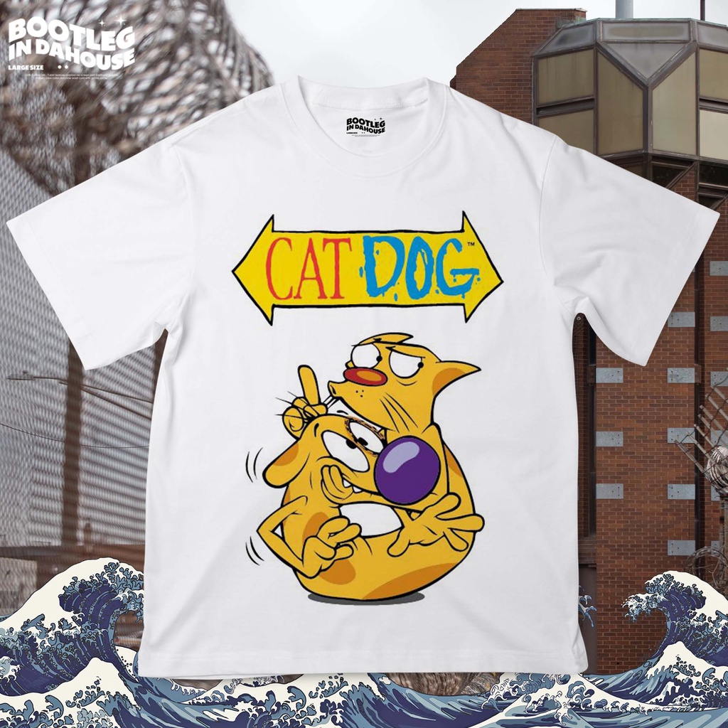 CAT DOG Oversize T-shirt / Kaos Oversize CAT DOG