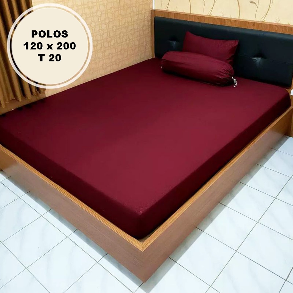 [✅COD] Paket Seprei Sprei 120x200 Dan 2 Sarung Bantal Guling Homemade Katun Embos Aneka Warna Polos Perlengkapan Dekorasi Kamar Rumah