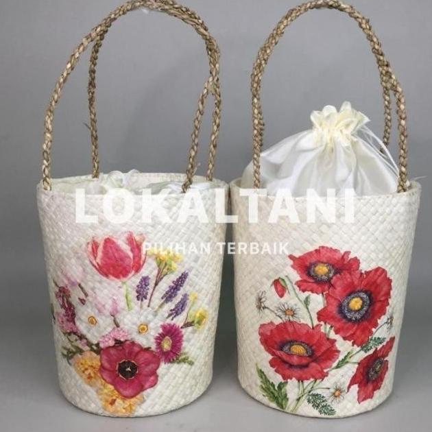 

TAS HAMPERS WADAH HAMPERS/ TAS HAMPERS LEBARAN BOX KUE KERING/TAS SOUVENIR ANYAM EL09I09A82L