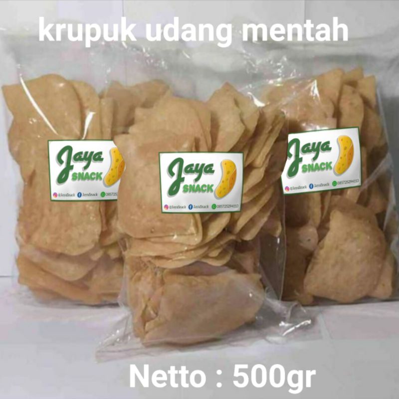 

KERUPUK UDANG MENTAH KEMASAN 500 GRAM