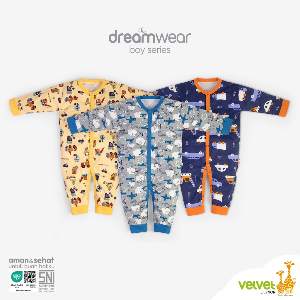 VELVET JUNIOR Dreamwear Sleepsuit BOY N GIRLS