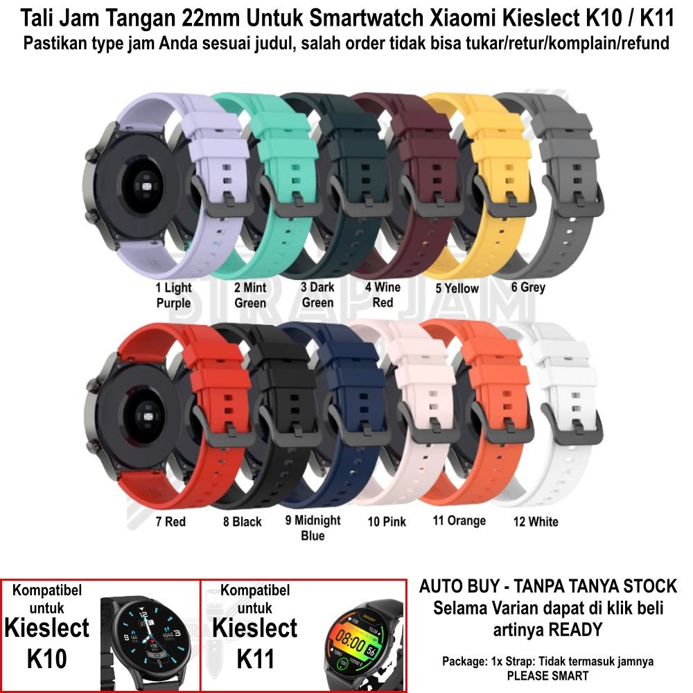 T2P Strap 22mm Untuk Kieslect K10 K11 - Tali Jam Tangan Pin Quick Release