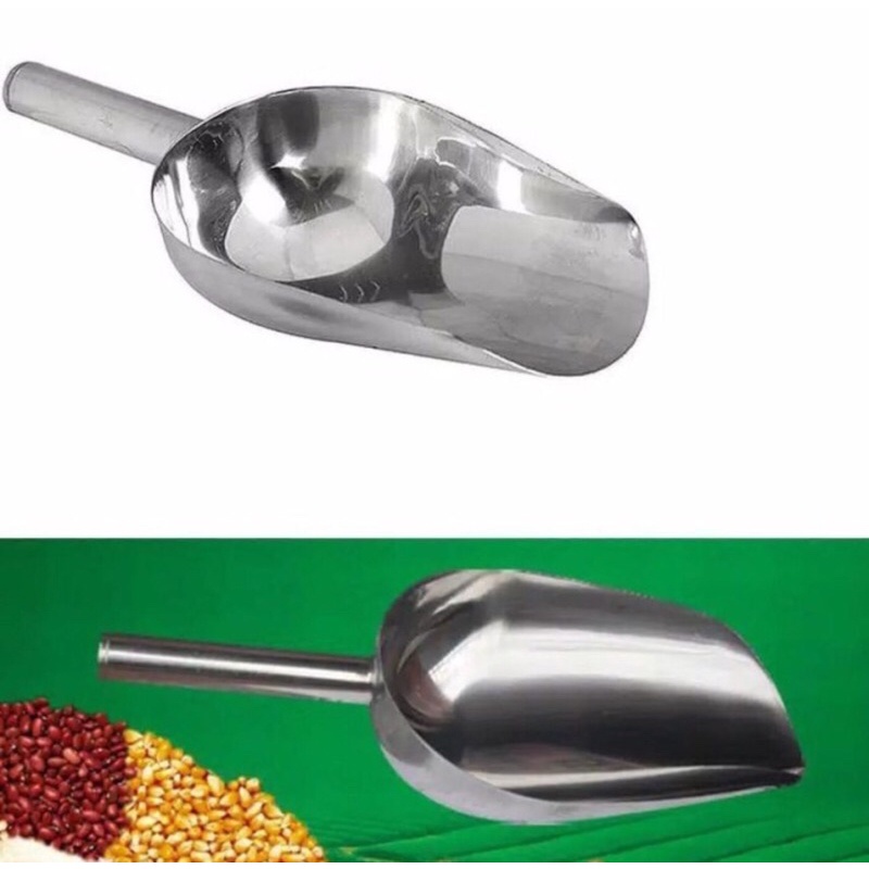 Sekop sendok es batu skop stainless steel serokan tepung biji kopi