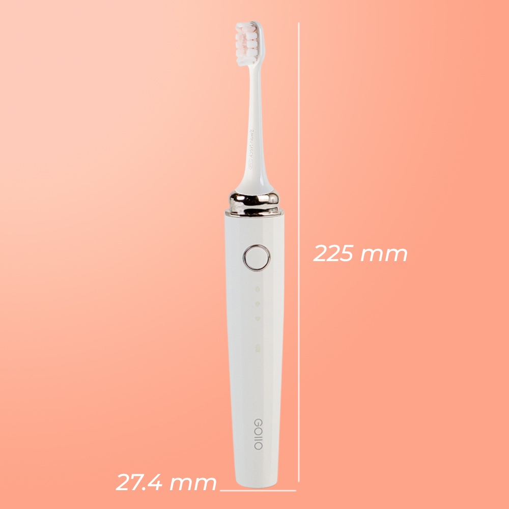 ONESOUL Sikat Gigi Elektrik Portable Wireless Charging IPX7 - GO110 - White