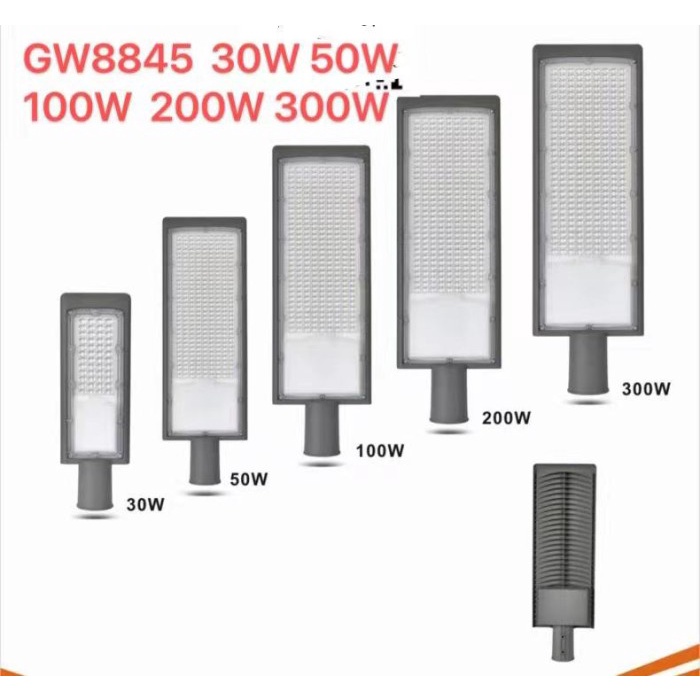 Terlaris Lampu Jalan Led Pju 30 50 100 200 300 Watt Kap Lampu Sorot Jalan Pju