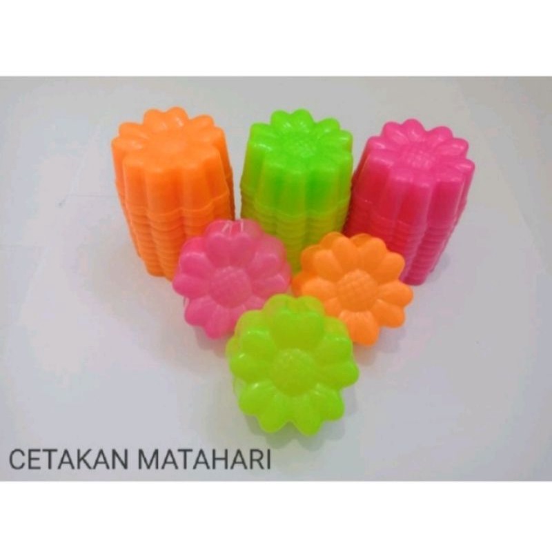 1 Lusin Cetakan Agar / Puding Bunga Matahari Kecil
