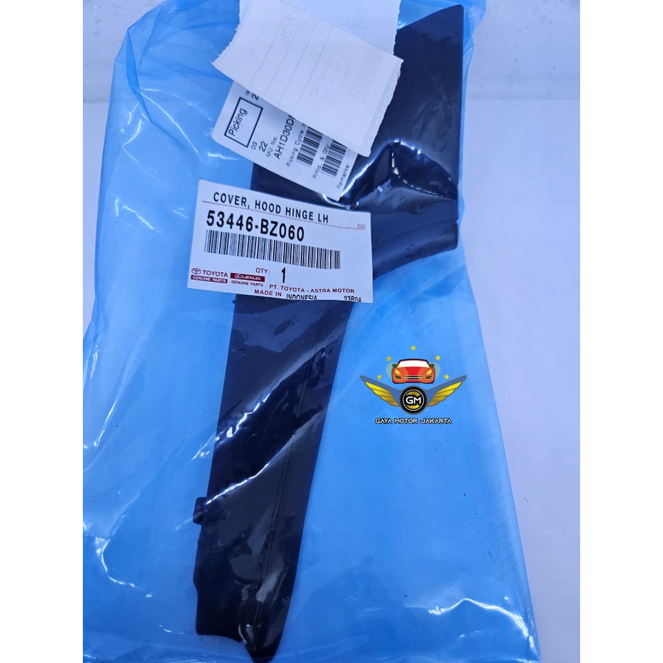 Hinge Cover Hood Karet Samping Kap Mesin Kiri Grand Avanza 53446-BZ060