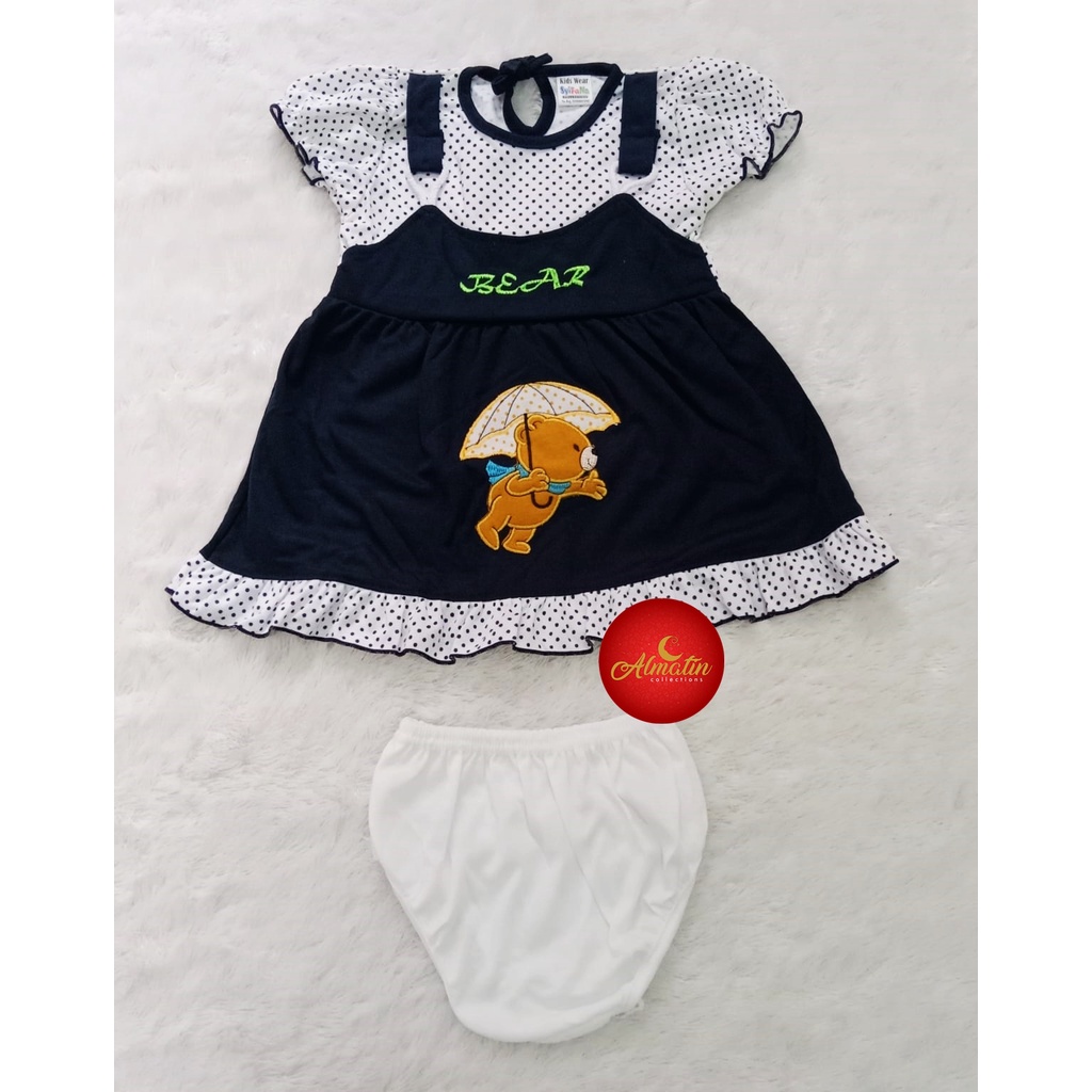 Baju Anak Perempuan Dress bayi cewek Baju Rok Anak perempuan Setelan Rok dress anak Perempuan Baju Lebaran bayi