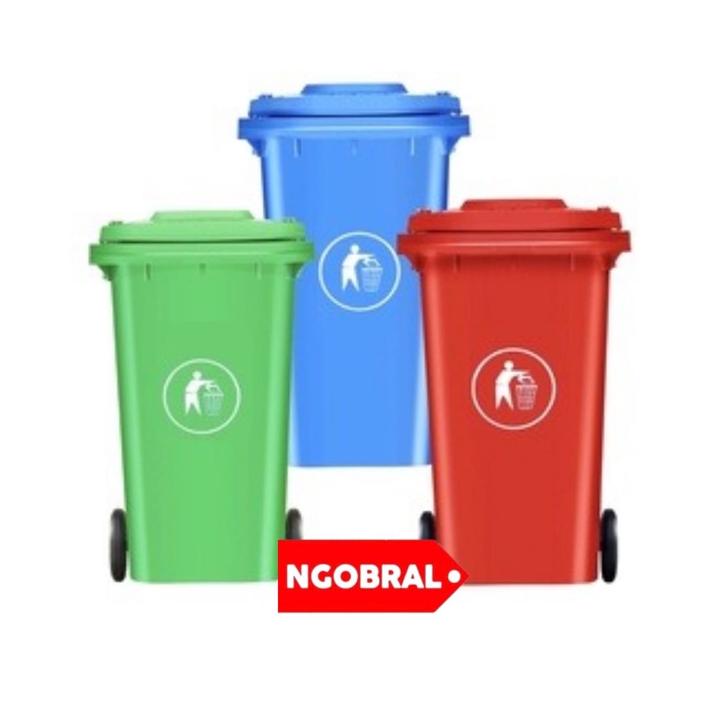 Tempat Sampah Jumbo/Tong Sampah Plastik 120 L+Roda/Tong Sampah 240 L +Roda/Tong Sampah 330 L +Roda