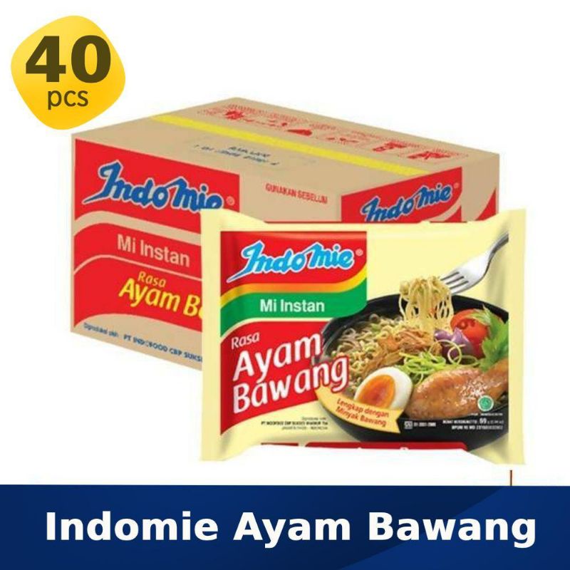 

INDOMIE AYAM BAWANG 1DUS ISI 40Pcs