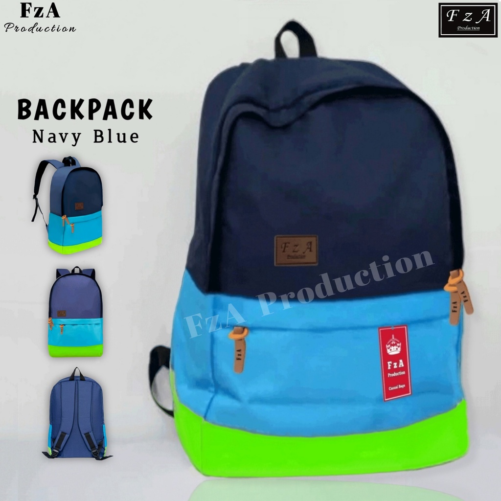 FzA Official - Tas Ransel Distro Casual Pria Wanita / Tas Ransel Laptop Backpack Sekolah Kuliah Distro Original Tas Punggung Laptop