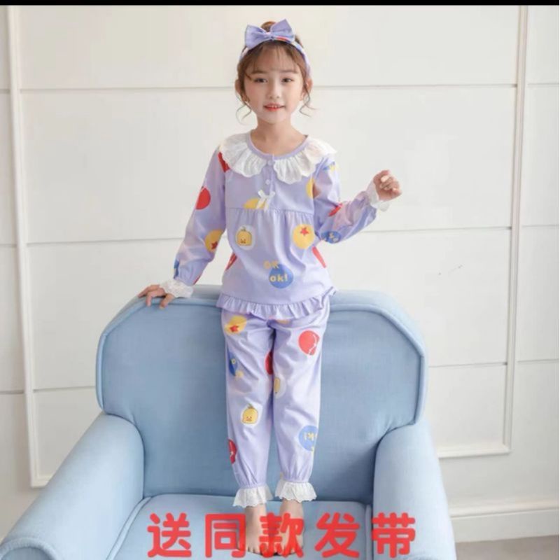 Baju Tidur Anak Import/Setelan Anak Lengan Panjang Celana Panjang /Piyama Set Anak Perempuan dan Laki laki import c14 a.d