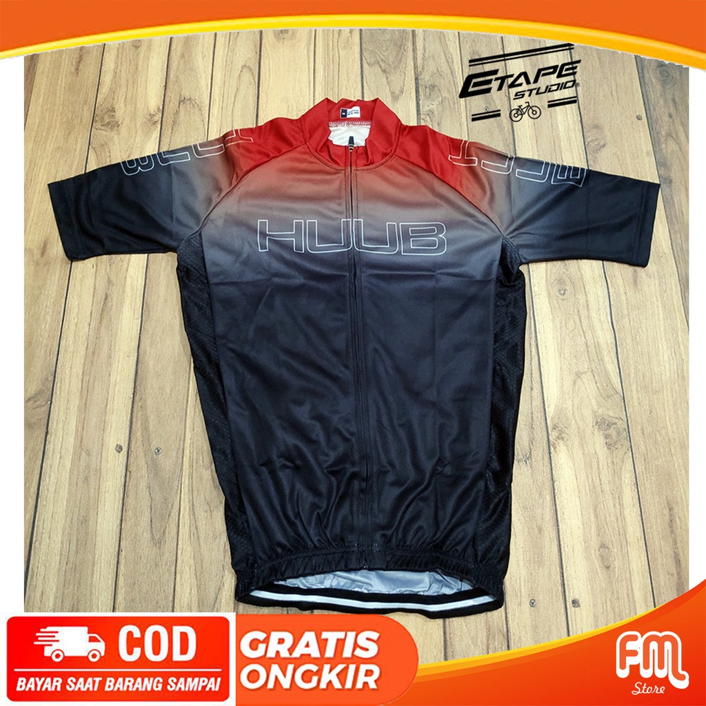 Jersey Road Bike Huub Black Red Baju Sepeda