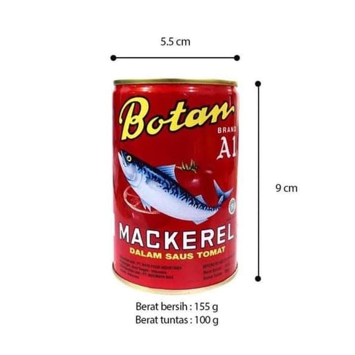 

BOTAN SARDINE MACKAREL SAUS TOMAT 155GR DAPAT 4