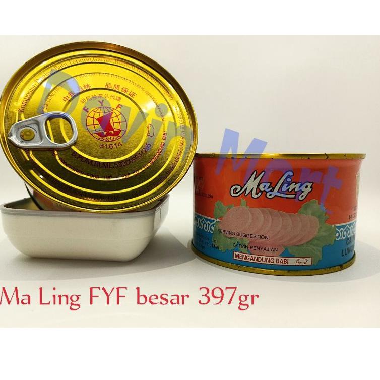 

【F⚡ASH SALE✅】 Maling FYF Ham Babi Luncheon Pork non HALAL 397 gram