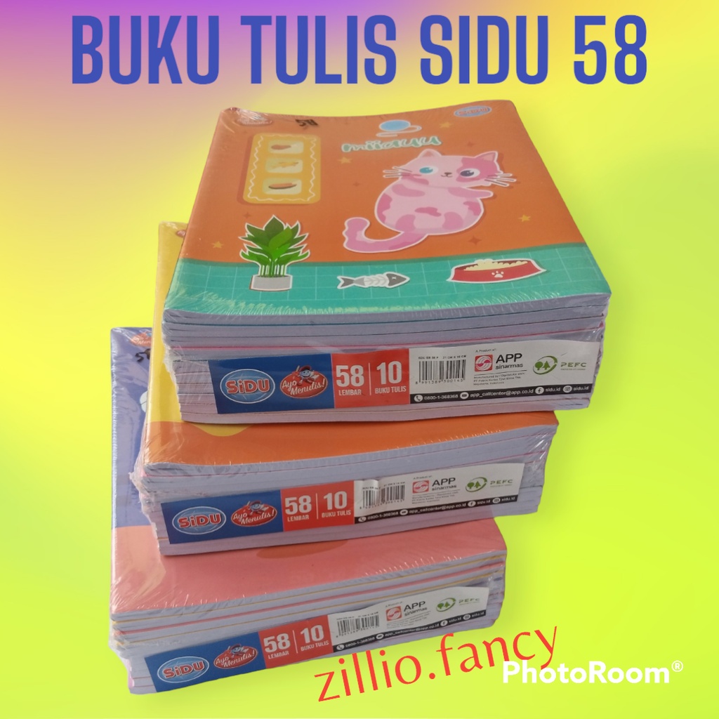 

BUKU TULIS SIDU 58 LEMBAR / BUKU TULIS KWARTO ISI 10 BUKU 1PAK