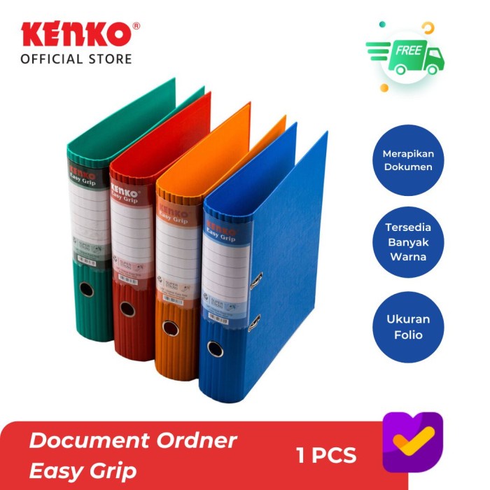 

Terlaris Kenko Ordner Map File Ukuran Folio Easy Grip 75Mm