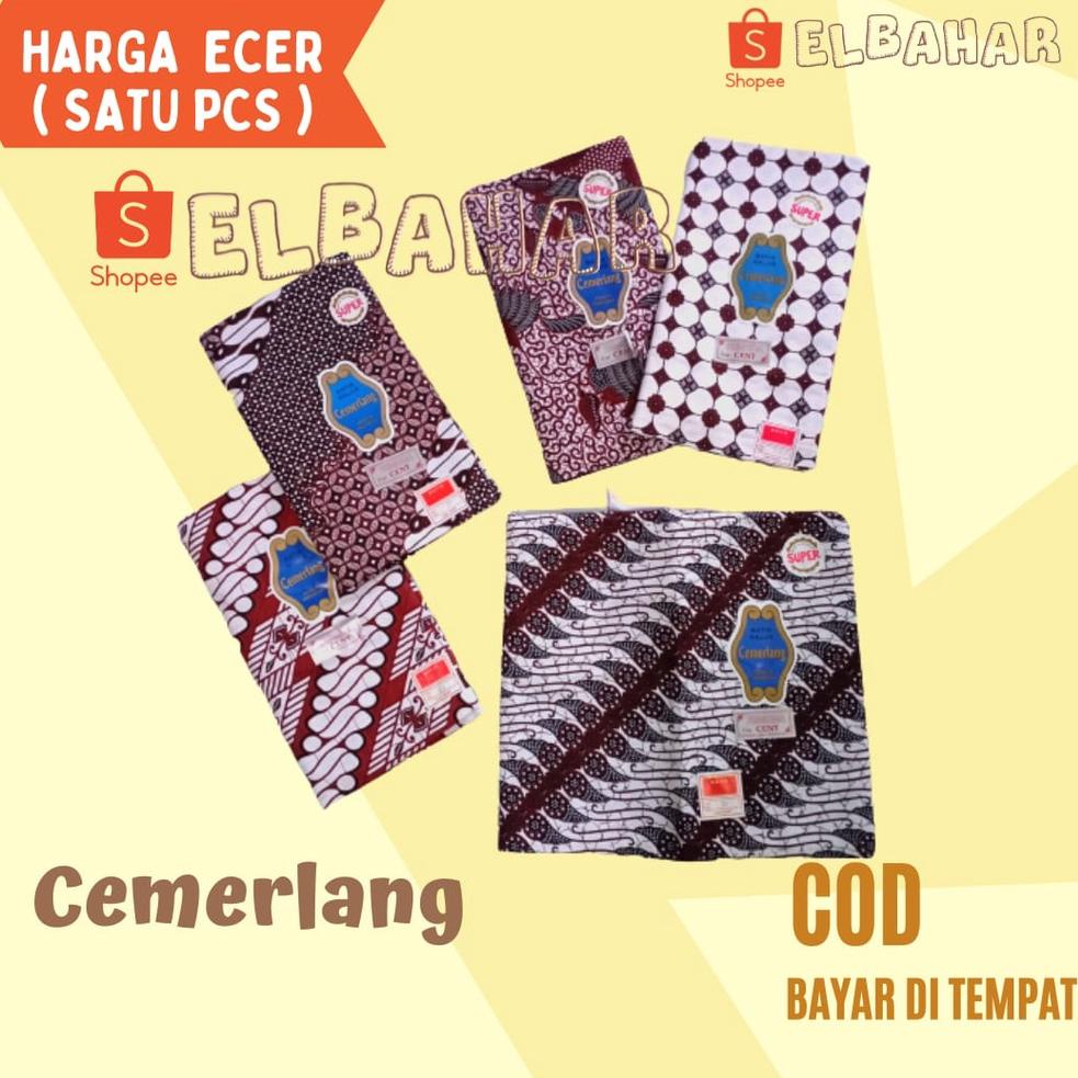 PALING DICARI Kain Batik CEMERLANG Putih Jogja Samping Kain Panjang Kebat Tapih Jarit Jarik Katun