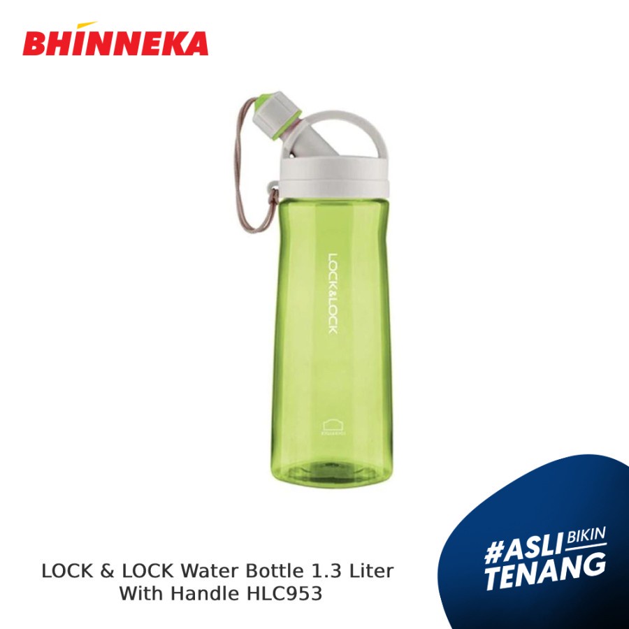 LOCK & LOCK Water Bottle 1.3 Liter With Handle HLC953 Green