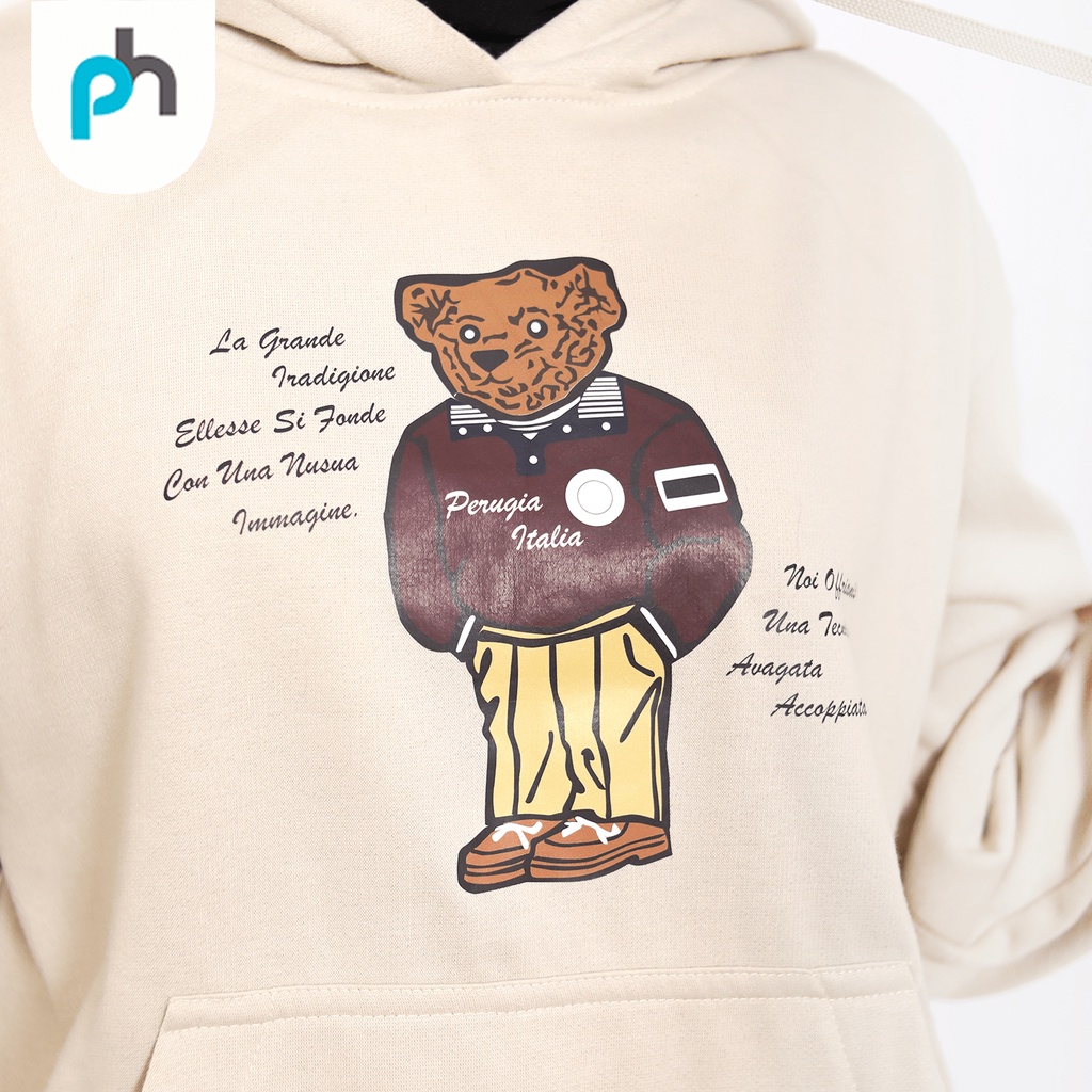 PABRIKHOODIE - HOODIE JUMPER BEAR PERUGIA (SABLON) M -XXL {PRIA &amp; WANITA)