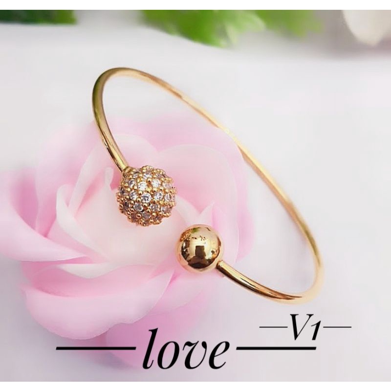 Gelang Xuping Cuff Motif Bintang Boba  Simple 1103a5