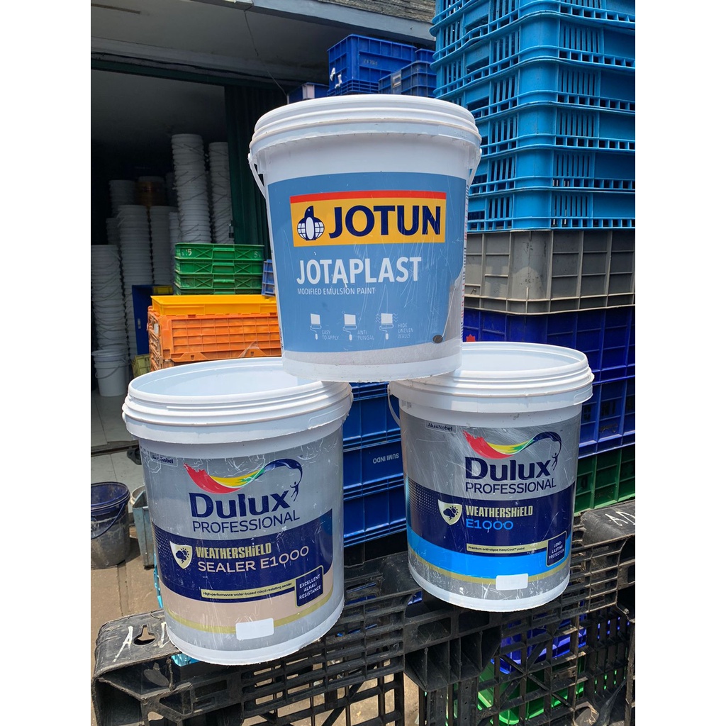 Ember plastik 25kg bekas Ember bekas cat 25kg Ember sablon 25kg plus tutup
