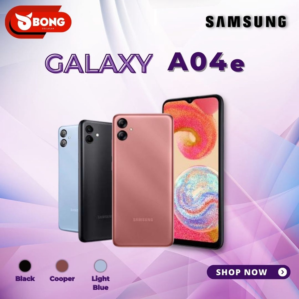 HANDPHONE TERMURAH SAMSUNG A04E 3/32 GARANSI RESMI ORIGINAL