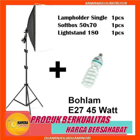 Lighting Studio Softbox Lighting Paket Studio Foto Light Stand 2M + Softbox/untuk Live Streaming Stu
