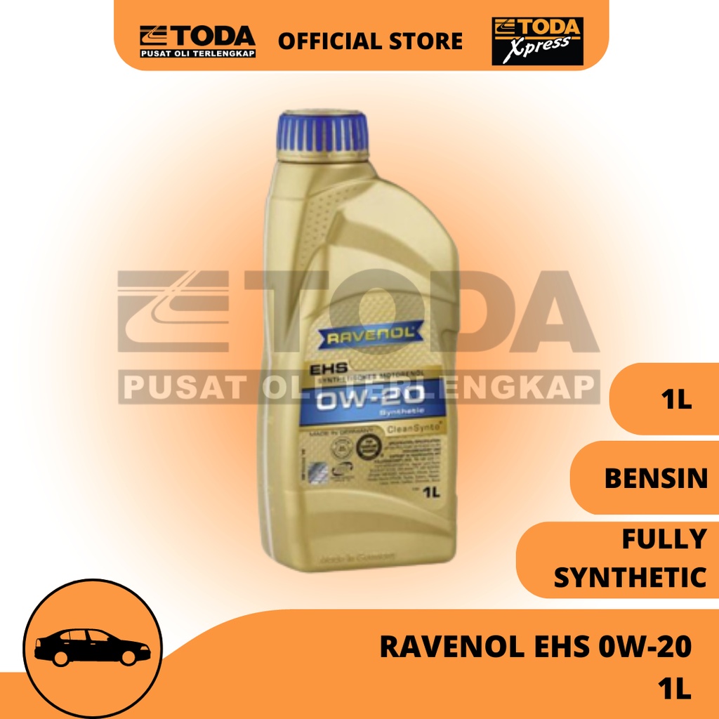 Oli Ravenol EHS 0W-20 1L Original - Oli Mesin Mobil - Oli Mobil