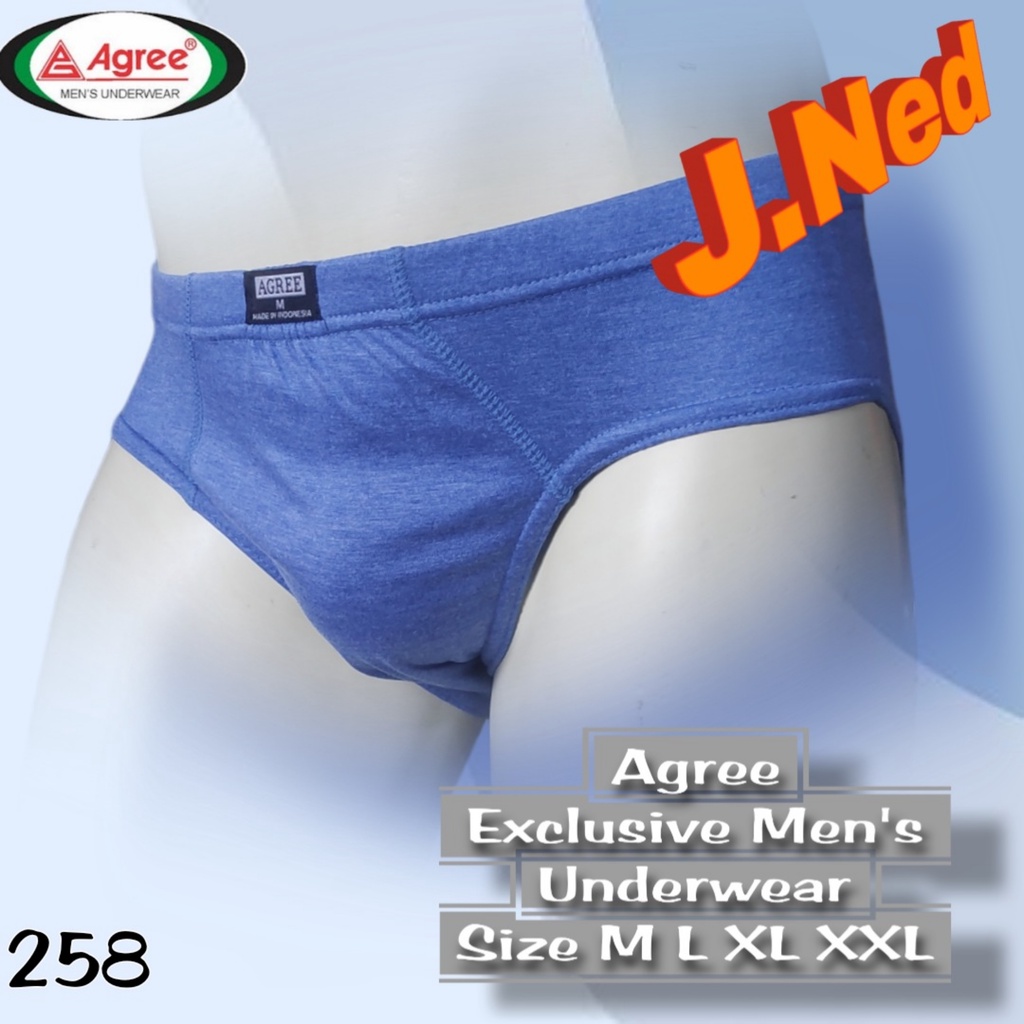 J258T - CELANA DALAM PRIA SEGITIGA AGREE SPORT HARGA 1BOX ISI 3 PCS