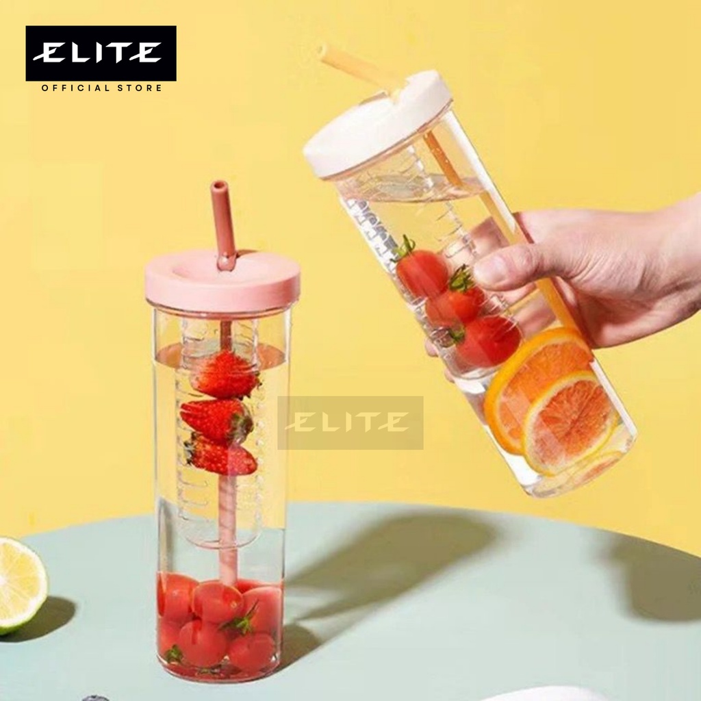 ELITE Botol Minum Infused 700ml / FREE BUBBLE WRAP Botol Minum Sedotan / Botol Sedotan Infused / Tumblr Cup Infusedodel Lipat Botol Minum Sedotan Lipat Botol Minum Infused