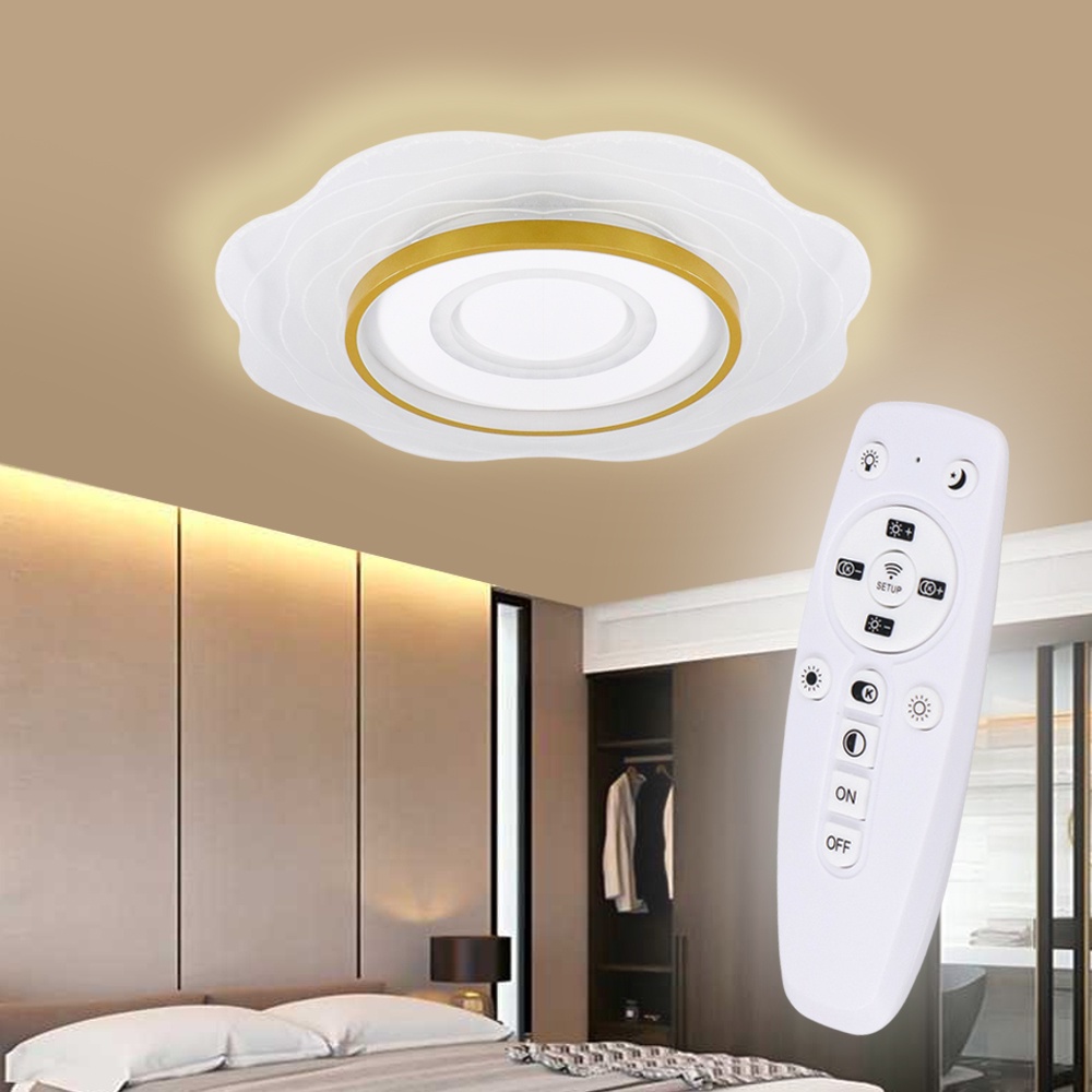Lampu LED Plafon Ceiling 45W 50 cm Dimmable 3 in 1 Color - W98 - White