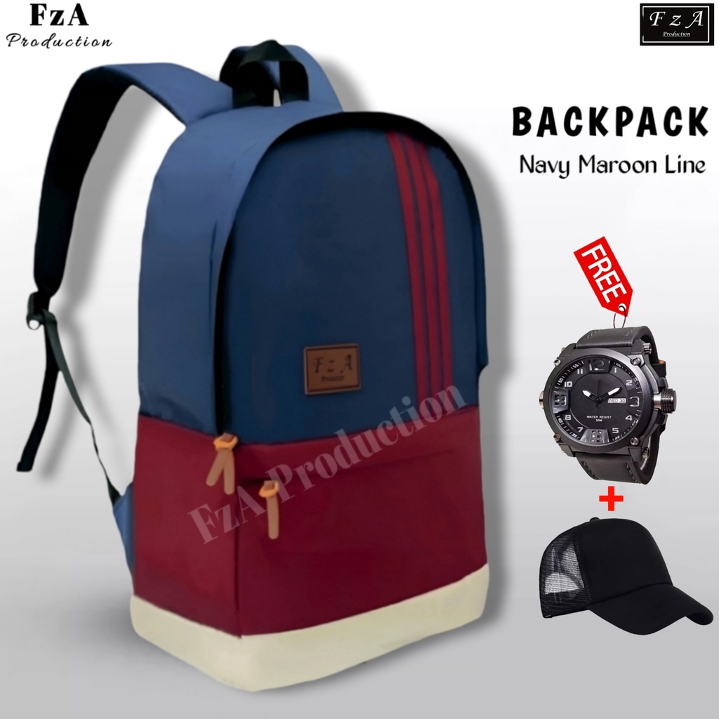 FzA Official - Tas Ransel Distro Original Casual pria Wanita / Tas Ransel Laptop / Backpack Sekolah Kuliah Distro Original Tas Punggung Laptop - NMLQT