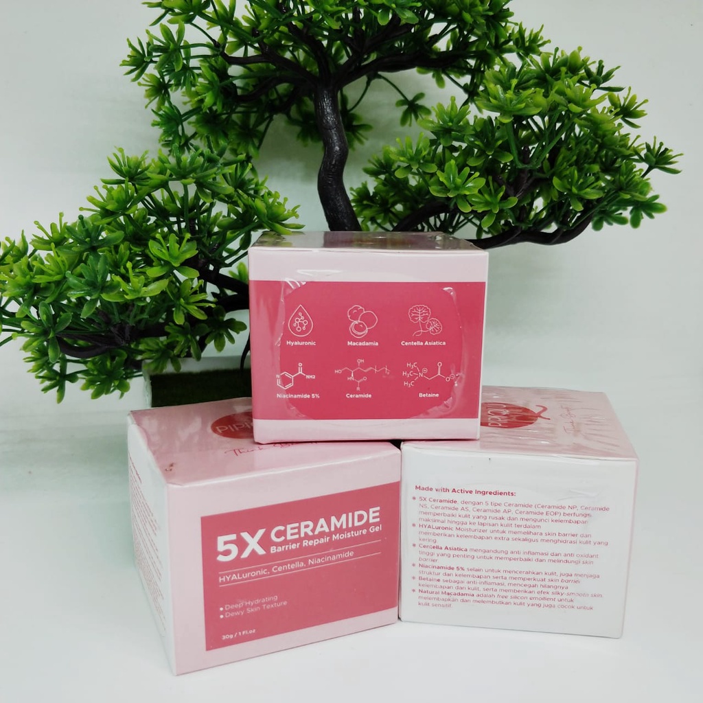 PROMO 5X CERAMIRE BARRIER REPAIR MOISTURIZE GEL MOISTURIZER -30g (BPOM)