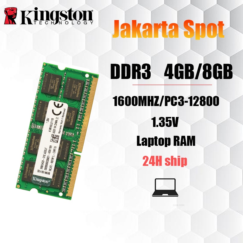 【Jakarta Spot】4GB/8GB Kingston Laptop RAM  DDR3 1600MHZ PC3L-12800 SODIMM  memory for notebok