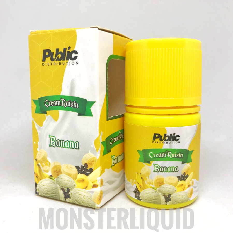 CREAM RAISIN V4 BANANA BY PUBLIC DISTRIBUTION 3MG 60ML