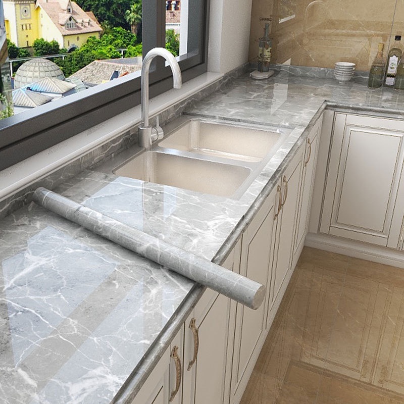 RONA Kitchen Sticker Wallpaper Stiker Lemari Sticker Meja Dinding Dapur Motif Serat Kayu Ukuran 60 C